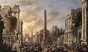 Jacob van der Ulft Antique Forum with a Triumphal Procession USA oil painting reproduction